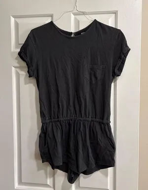 Urban Outfitters Romper charcoal grey thumbnail 1