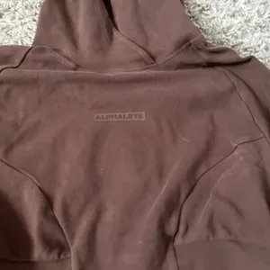 Alphalete Brown Cropped Hoodie Size Small thumbnail 2