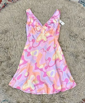 NWT Peppermayo Psychedelic Audrey Vintage Slip Dress size 2 thumbnail 1