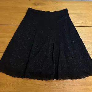 Cabi vintage black lace eyelet skirt flared large style 315 thumbnail 1
