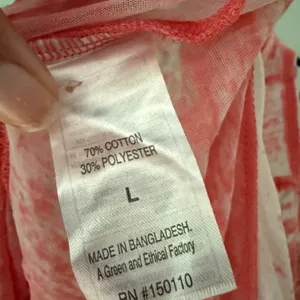 Peloton Pink and White tank top see through large‎ thumbnail 6