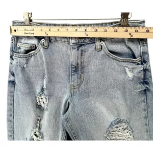 Anthropologie Avec Les‎ Filles Jeans Womens 27 Blue Distressed High Waist Denim thumbnail 8