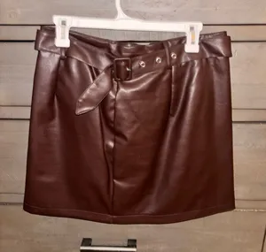 Fashion On Earth Leather Skirt thumbnail 1