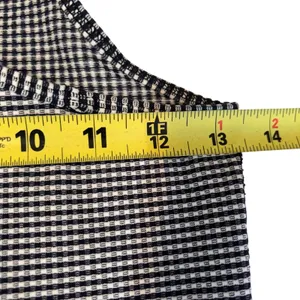 Lululemon Navy Blue Gingham Racerback Tank Top Slim Fit Athletic Scoop Neck thumbnail 5