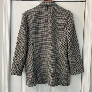 Wool Women Blazer Size 6 Houndstooth Classic Old Money Linda Allard Ellen Tracy thumbnail 5