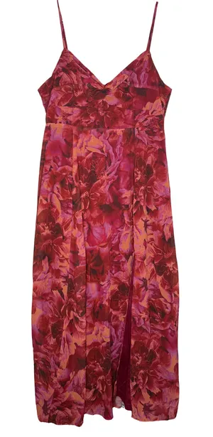 Lulus Beautiful Soul Floral Print Twist Front Maxi Dress Size 2XL Wedding Guest thumbnail 1