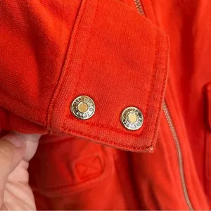 Ralph Lauren Jeans Co Orange Hoodie Women’s Size Small Full Zip Cotton‎ Normcore thumbnail 7