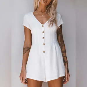 Princess Polly Adi Romper in White Size 2 New with tag thumbnail 2