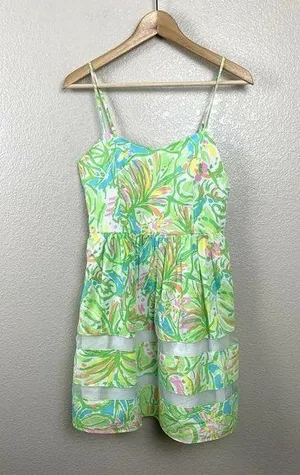 Lilly Pulitzer Ollie Fit Flare Dress Elephant Ears thumbnail 1