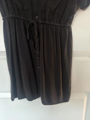 Rag Poets XS Black Button Down Shirt Dress thumbnail 6