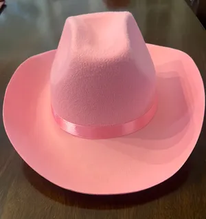 Pink felt Cowgirl Hat thumbnail 1