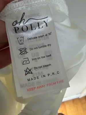 NEW Oh Polly Ruched Mesh Bodycon Dress in Oyster White - Size US 4 thumbnail 8