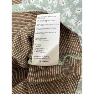 Free People Sweet Sun Crop Top Sz M Green Floral Girlcore Boho Cottagecore Chic thumbnail 8