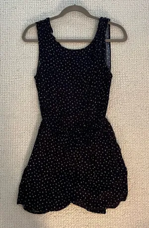 Cupcakes and Cashmere Navy Short Sleeveless Romper thumbnail 1