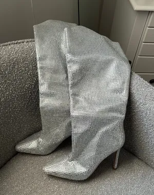 Steve Madden tall boots with rhinestones stunning thumbnail 1