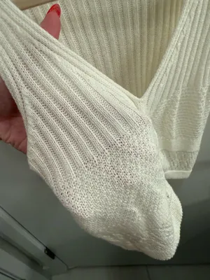 More to Come Revolve White Knit Top Size Small thumbnail 4
