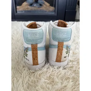 Nike Blazer Mid 77 SE Indigo White‎ Blue Botanical Cork High Top Sneakers 6.5 thumbnail 5