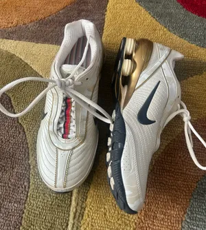 NWOT Nike Shox Turbo Pearl White Camo Gold Sneakers Vintage Retro Women’s Size 8 thumbnail 1