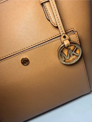 MICHAEL Michael Kors Jet Set Item Medium Top Zip Snap Pocket Tote – Acorn thumbnail 3
