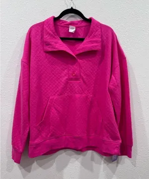 Stars above pink‎ sweater size large thumbnail 1