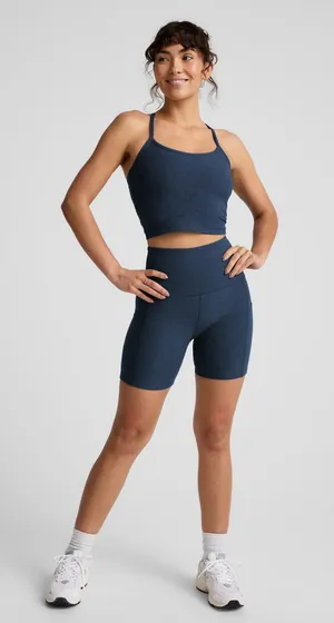 BEYOND YOGA- Spacedye Keep Moving Shorts Nocturnal Navy Size S thumbnail 1