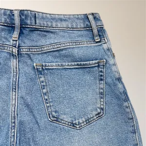 Hollister Light Wash High Rise Dad Jeans W27‎ L31 Slit Hem Stretch Denim Retro thumbnail 9