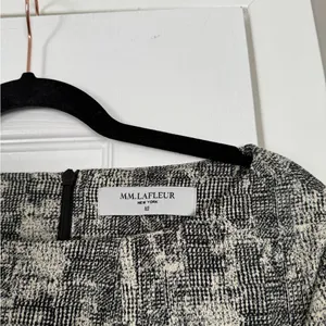 M M LaFleur Etsuko Crackle Pattern Dress With Belt Sophisticated Business Event thumbnail 3