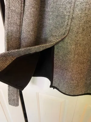 NEW LOOK Birdseye Sleeveless Coat Check Duster US 10 Preppy Mod Equestrian thumbnail 6
