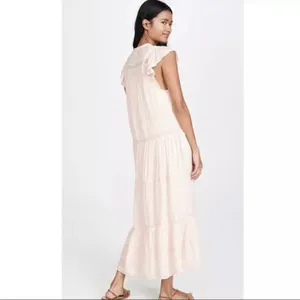 Free People Midnight Midi Maxi Dress‎ Light Pink Women’s Size S thumbnail 2