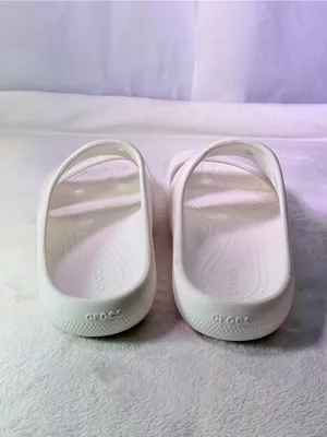CROCS Classic Dual-Strap White Slide thumbnail 7