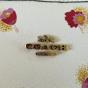 COACH Chalk Multi Poppy Floral City Tote Bag thumbnail 3