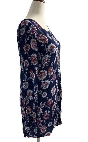 Billabong Dress Medium Floral Blue Open Back Summer Dress thumbnail 4