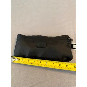 UGG Black Ripstop Nylon Packable Tote Bag White Logo‎ Branded Handles Shopper thumbnail 9