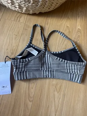 ALO Yoga Jagqaurd Glenplaid Gratitude Bra thumbnail 3