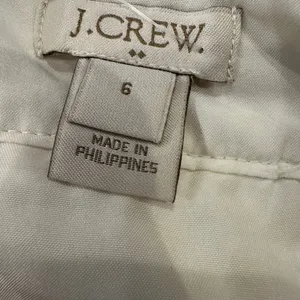 NWT J Crew size 6 pencil skirt cream/taupe pattern thumbnail 5