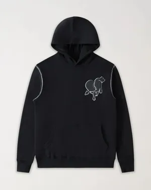 Reason Brand Heartless Chenille Patch Graphic Hoodie - Black thumbnail 1