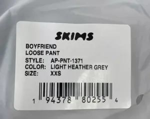 SKIMS Loose pants XXS light Heather gray XXS thumbnail 5