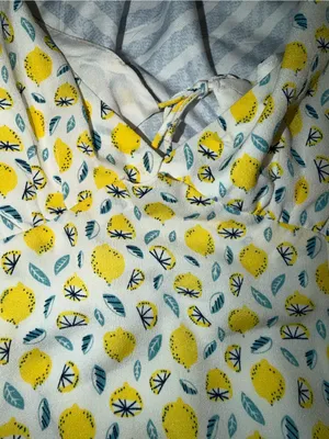 Princess Polly Yellow Lemon Print dress with Teal Leaves thumbnail 3