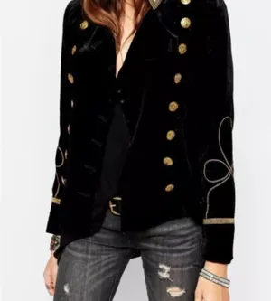 Ralph Lauren Velvet Military Jacket thumbnail 4