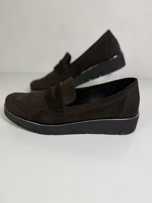 The FLEXX Harrow Too Women’s Brown Suede Penny Loafers Comfort Slip-On Sz 9 thumbnail 2