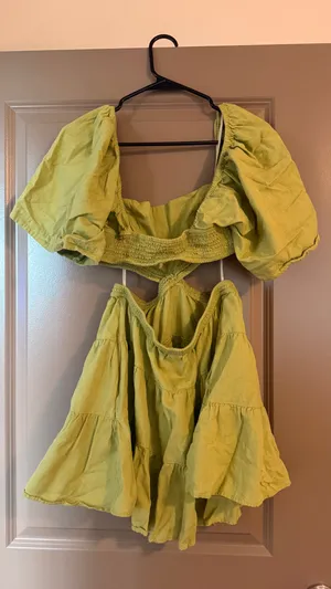 Free People Green Dress with Cut Outs thumbnail 5
