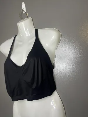 Soma Bralette Bra Womens 2XL Black Enbliss Lace Racerback Wireless Crop thumbnail 3