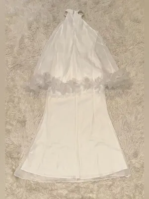 NEW ELLIATT Poppy Tiered Sleeveless white Gown sz XL thumbnail 10