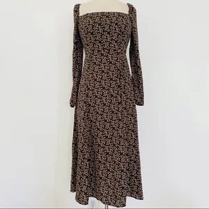 O. P. T. brown floral dress NEW thumbnail 3