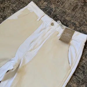 Madewell The '90s Straight Jean Two-Tone Workwear Edition Pants Utility White 30 thumbnail 6