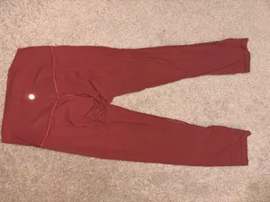 Lululemon Align Crop Leggings 4 21" Coral/Pink thumbnail 3