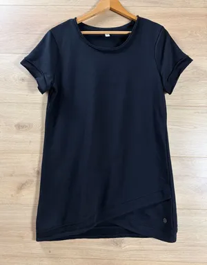 Ideology Women’s Black Short Sleeve Tunic Top Athletic Dress thumbnail 1