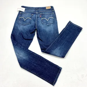 Levi's‎ Mid Rise Skinny Jeans Womens Size 29 Dark Wash Stretch Denim 4712 thumbnail 11