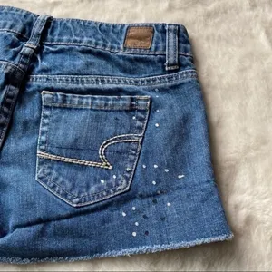 American Eagle‎ Paint Splatter Denim Short thumbnail 7