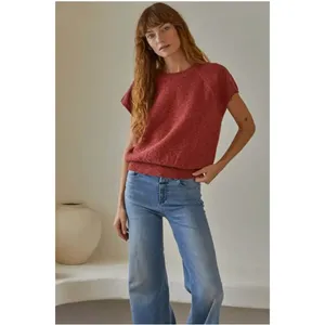 by Together Over and Out Short sleeved knit sweater crew neck sz. S in Green thumbnail 2